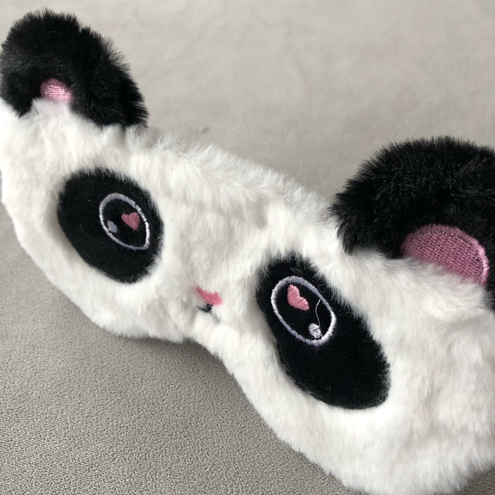 Panda Sleep Mask ~ Brand New! ~ Snuggly Soft Eye Mask